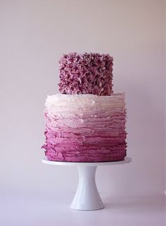 Radiant Orchid Ombre Cake by Maggie Austin 