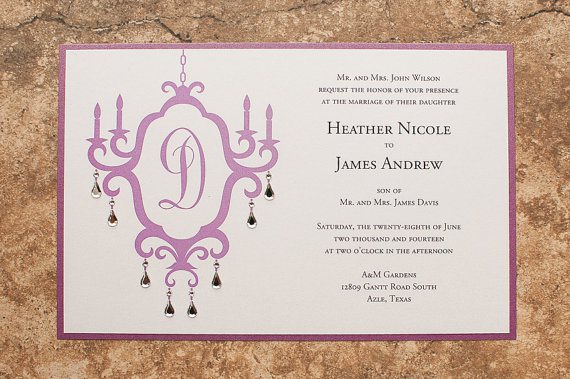 Wedding invitation, by PennyAnnDesigns on etsy.com