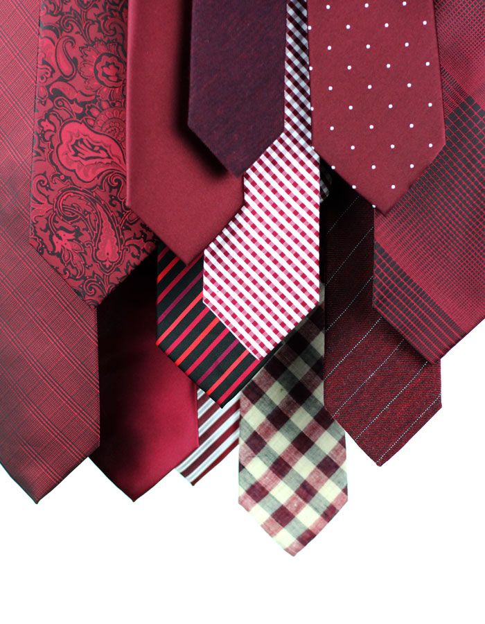 Pantone Color of the Year Marsala via Bows and Ties